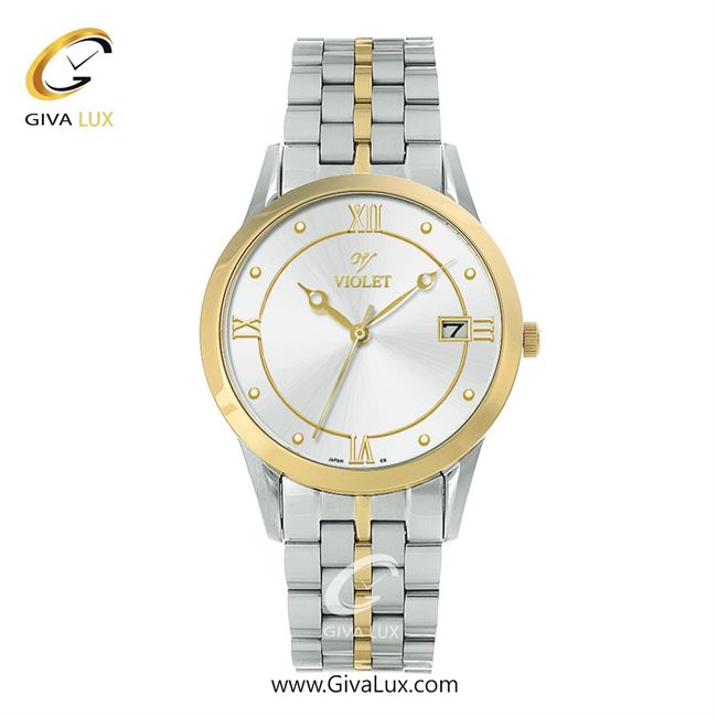 ساعت مچی اورجینال مردانه ویولت VIOLET طلایی-نقره ای | طلایی-نقره ای| نقره ای| کد رفرنس 0578/2